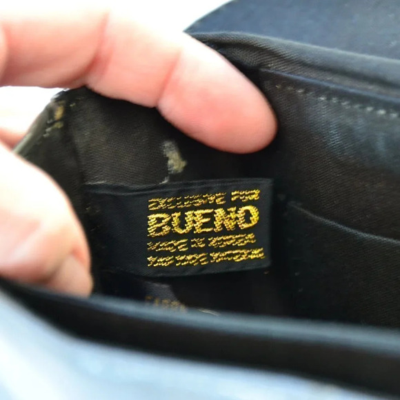 Vtg Grey Faux Leather Purse - Picture 7 of 12